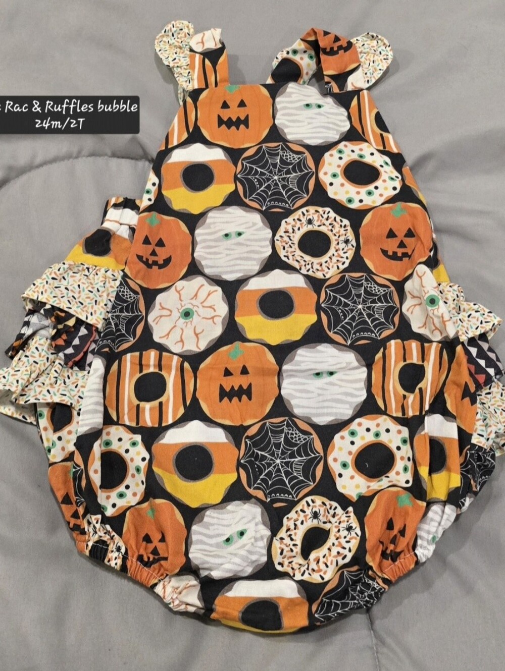 Halloween Pumpkin & Donut Bubble